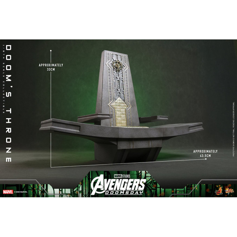 Hot Toys - Il trono di " Doom" MMS, in scala 1/6 - Avengers: Doomsday