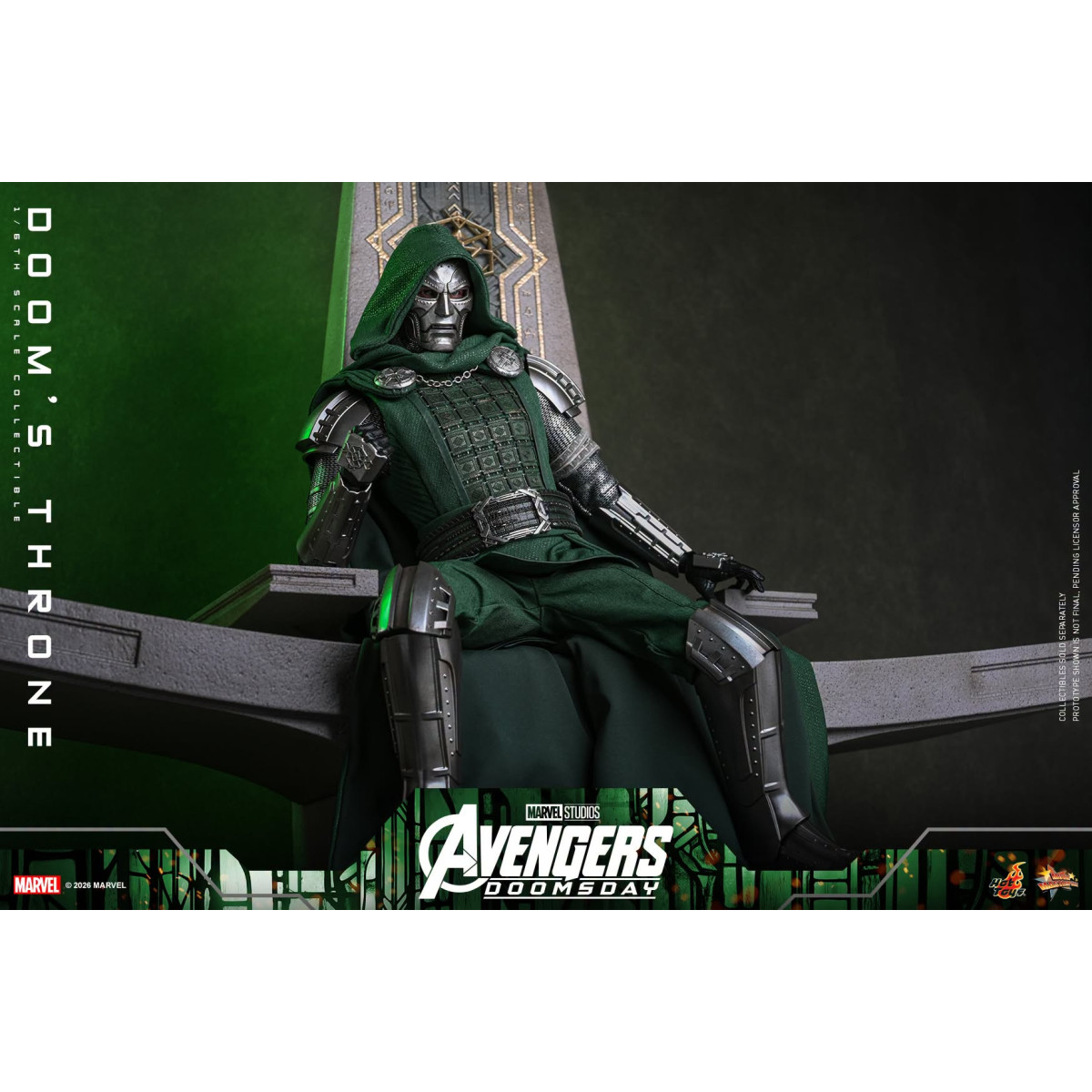 Hot Toys - Il trono di " Doom" MMS, in scala 1/6 - Avengers: Doomsday