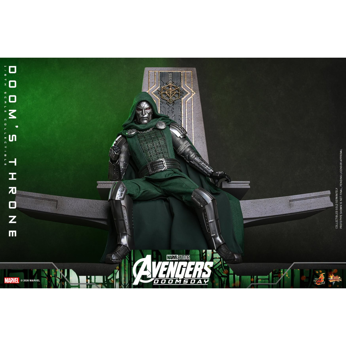 Hot Toys - Il trono di " Doom" MMS, in scala 1/6 - Avengers: Doomsday