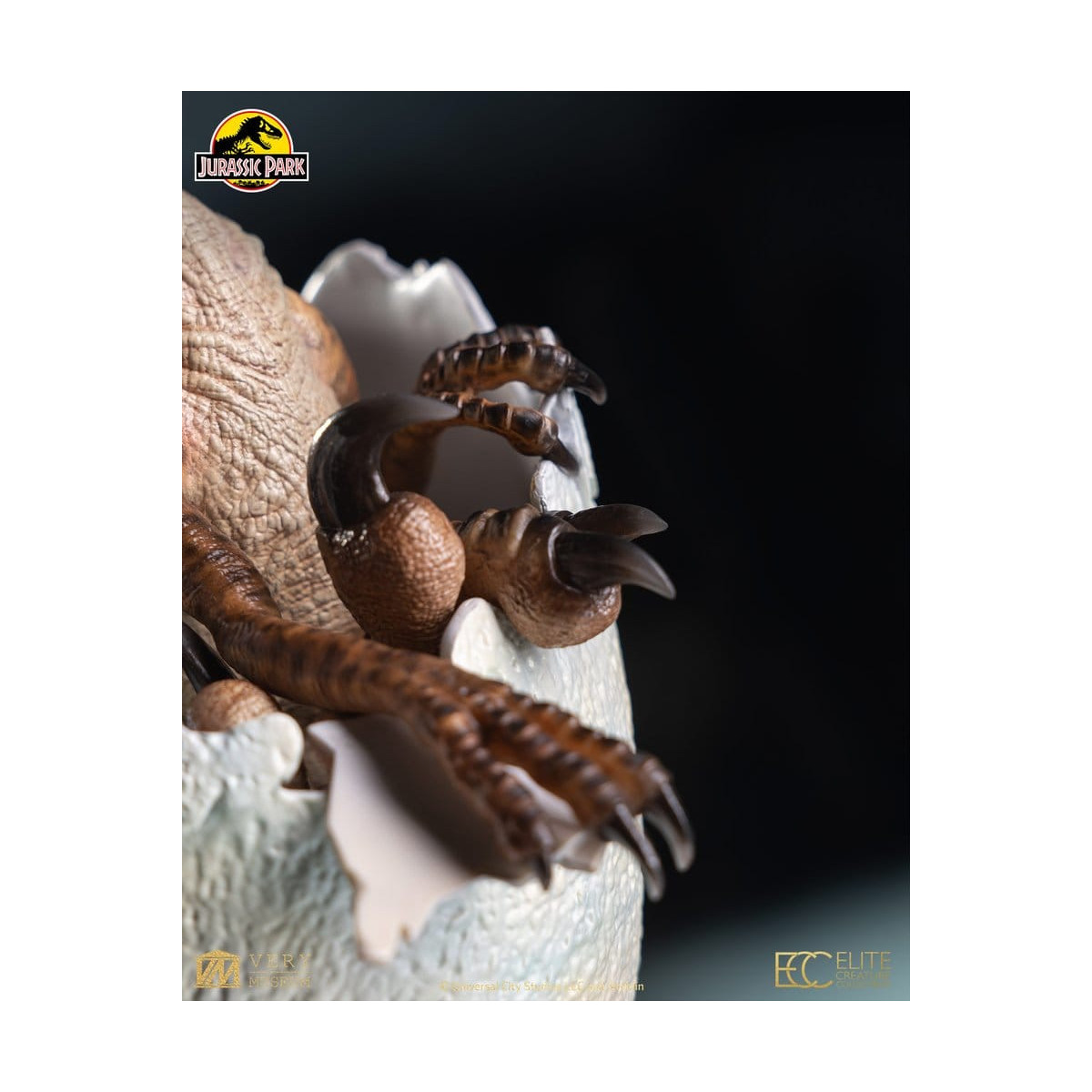Toynami ECC Elite Creature Collectibles - Uovo di Velociraptor in fase di schiusa 1/1 - Jurassic Park