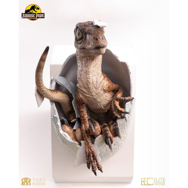 Toynami ECC Elite Creature Collectibles - Uovo di Velociraptor in fase di schiusa 1/1 - Jurassic Park