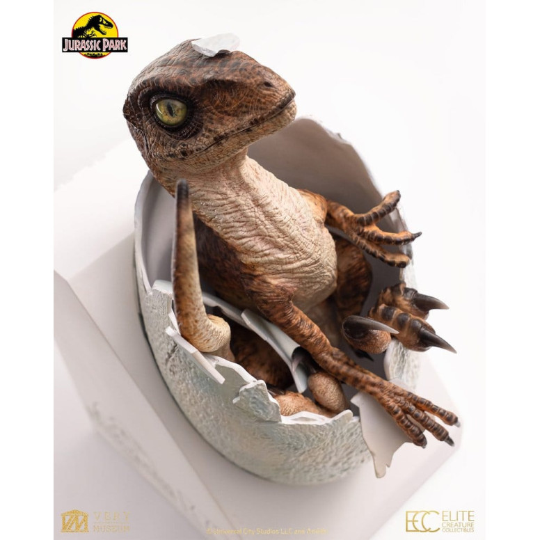 Toynami ECC Elite Creature Collectibles - Uovo di Velociraptor in fase di schiusa 1/1 - Jurassic Park