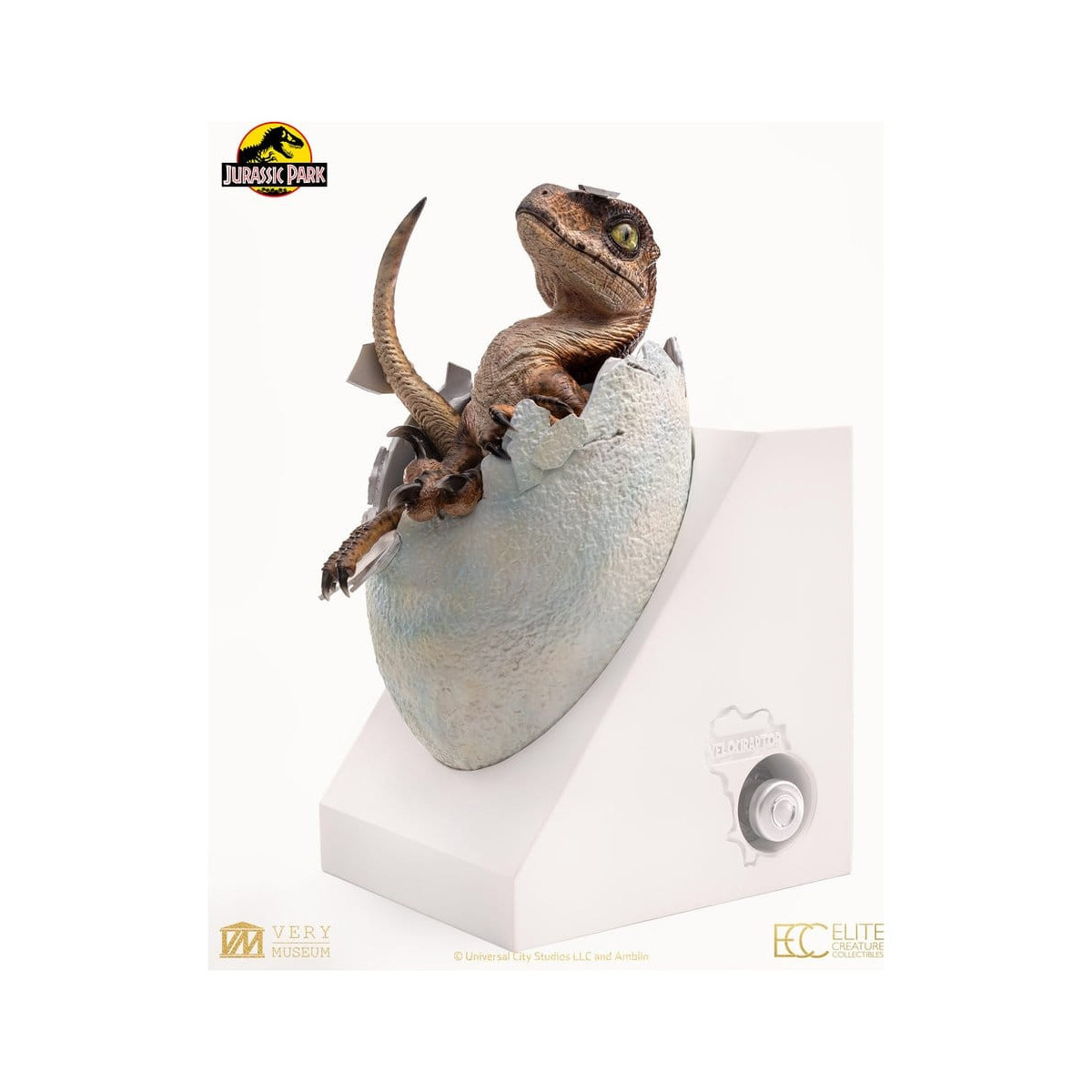 Toynami ECC Elite Creature Collectibles - Uovo di Velociraptor in fase di schiusa 1/1 - Jurassic Park