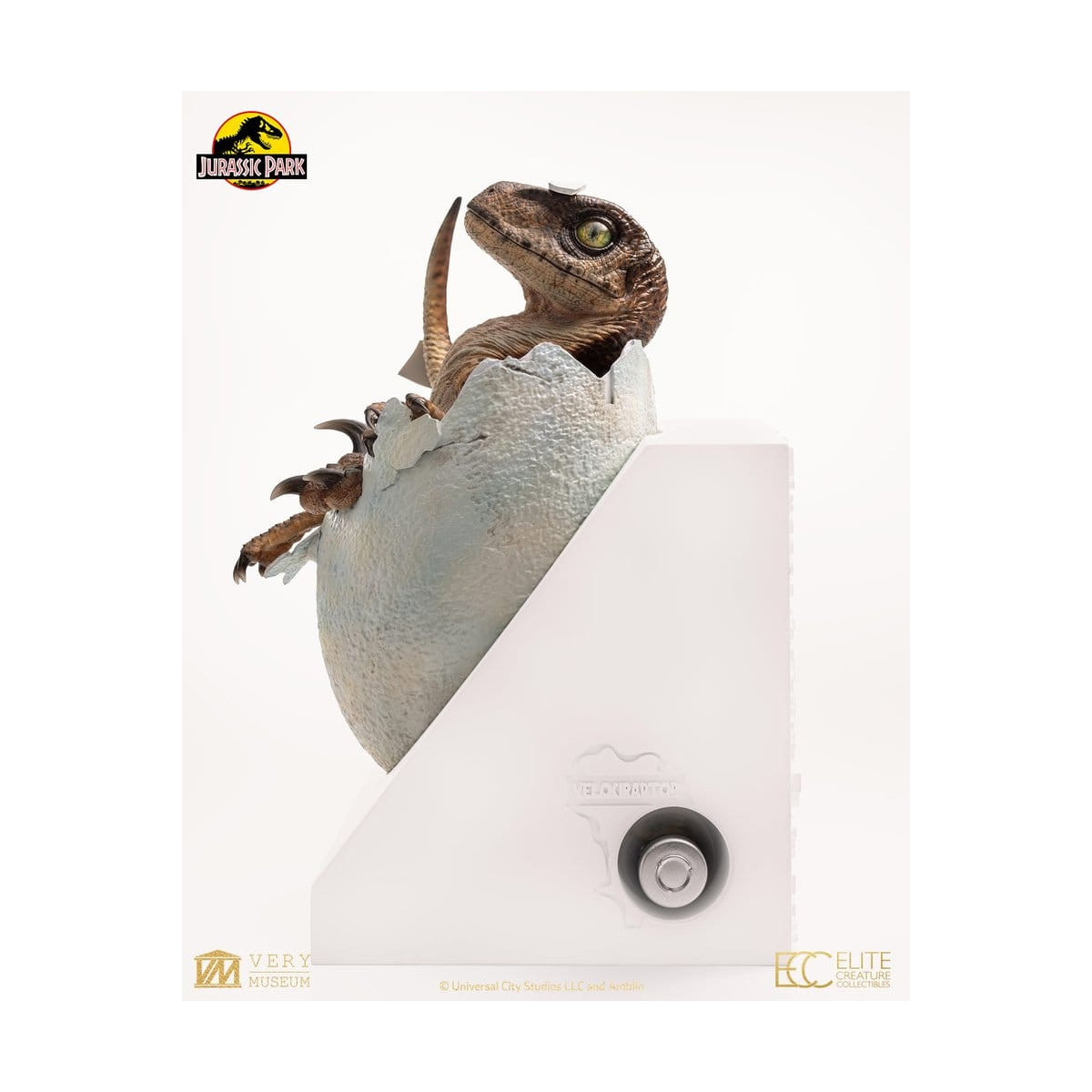 Toynami ECC Elite Creature Collectibles - Uovo di Velociraptor in fase di schiusa 1/1 - Jurassic Park