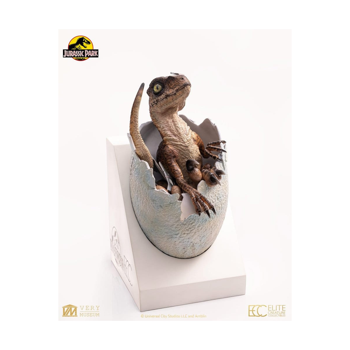 Toynami ECC Elite Creature Collectibles - Uovo di Velociraptor in fase di schiusa 1/1 - Jurassic Park