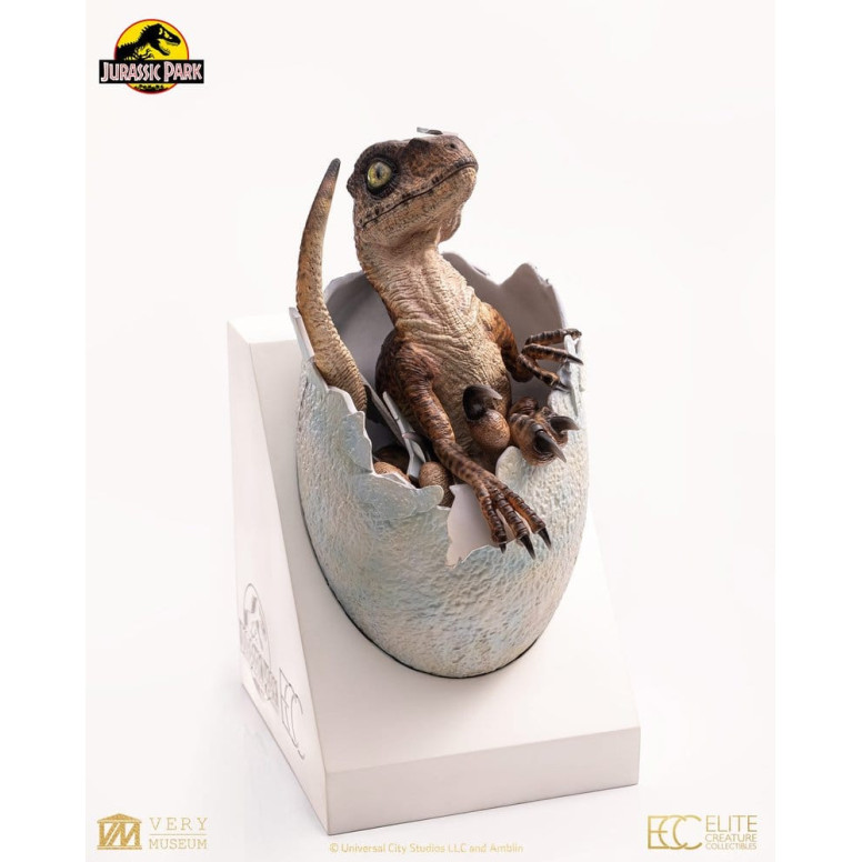 Toynami ECC Elite Creature Collectibles - Uovo di Velociraptor in fase di schiusa 1/1 - Jurassic Park