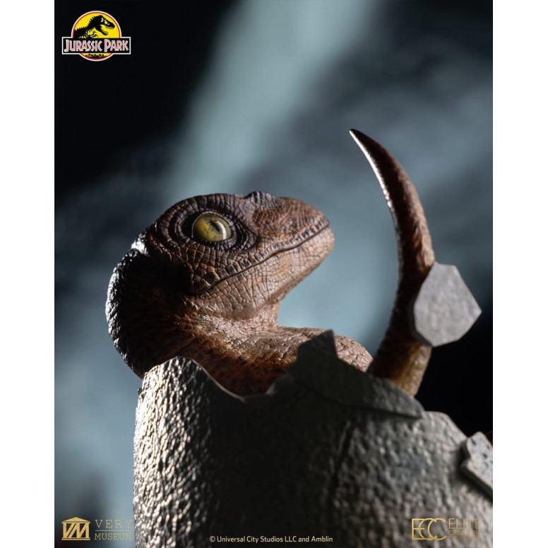 Toynami ECC Elite Creature Collectibles - Uovo di Velociraptor in fase di schiusa 1/1 - Jurassic Park