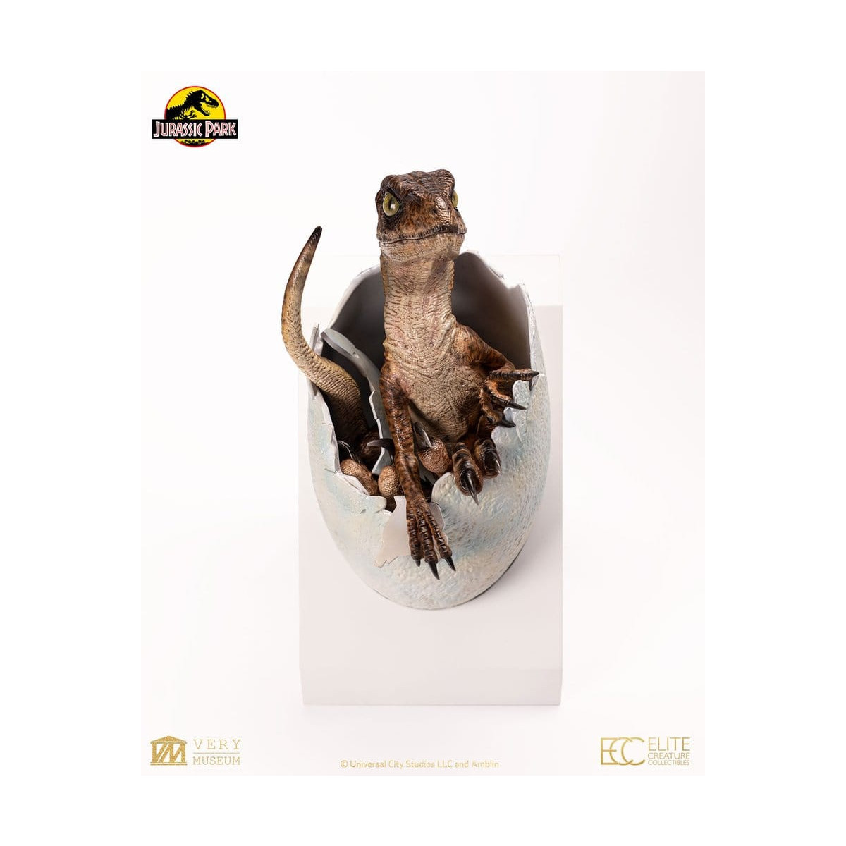 Toynami ECC Elite Creature Collectibles - Uovo di Velociraptor in fase di schiusa 1/1 - Jurassic Park