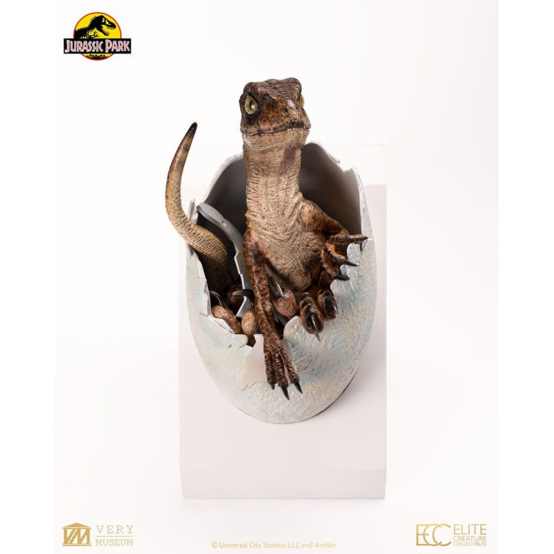 Toynami ECC Elite Creature Collectibles - Uovo di Velociraptor in fase di schiusa 1/1 - Jurassic Park