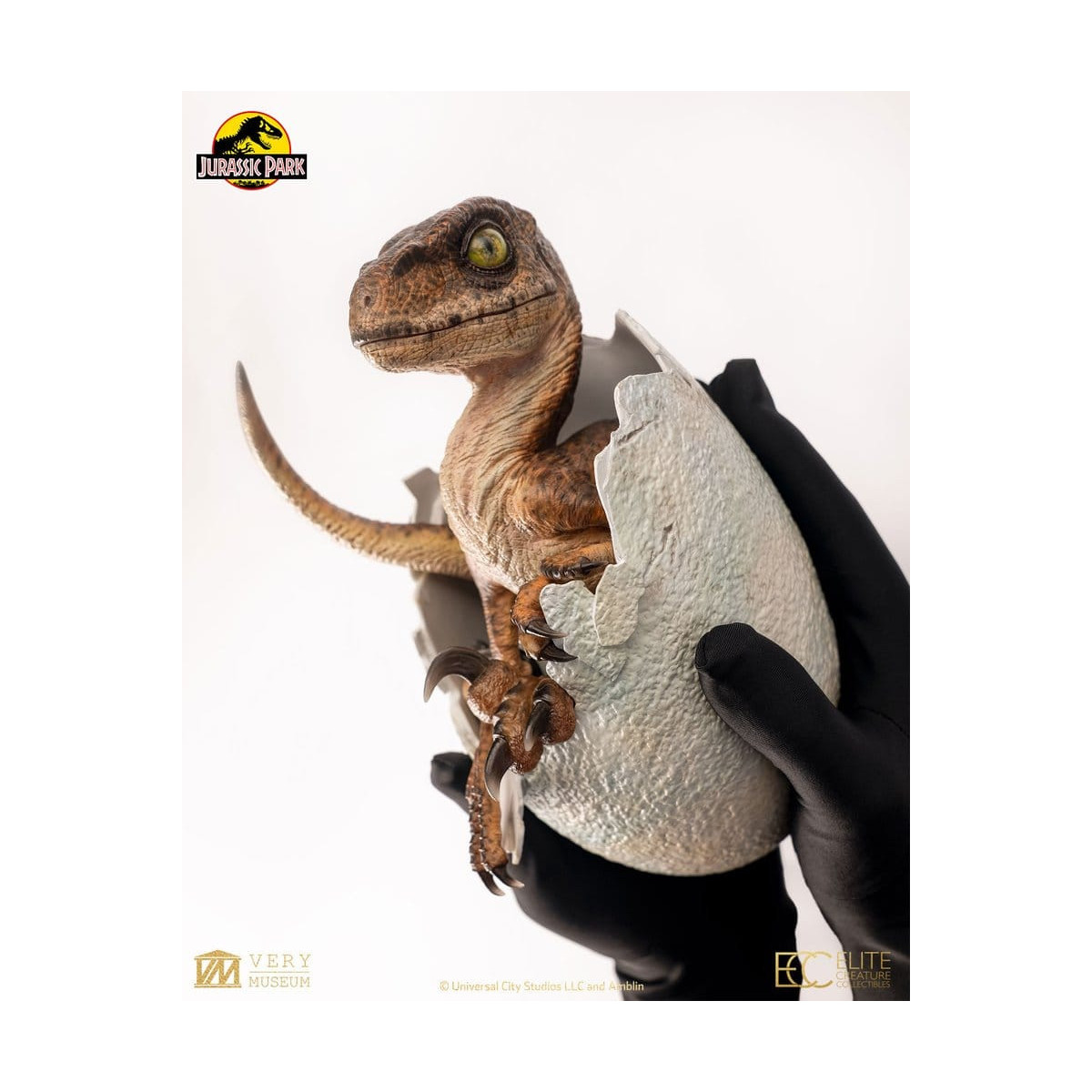 Toynami ECC Elite Creature Collectibles - Uovo di Velociraptor in fase di schiusa 1/1 - Jurassic Park