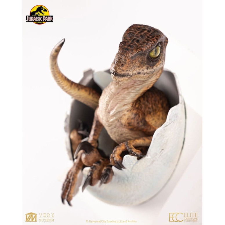 Toynami ECC Elite Creature Collectibles - Uovo di Velociraptor in fase di schiusa 1/1 - Jurassic Park