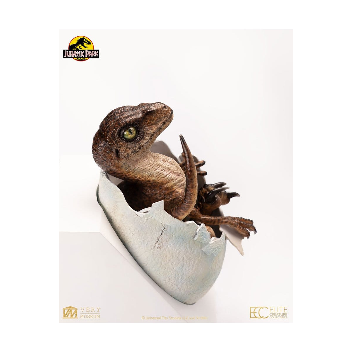 Toynami ECC Elite Creature Collectibles - Uovo di Velociraptor in fase di schiusa 1/1 - Jurassic Park
