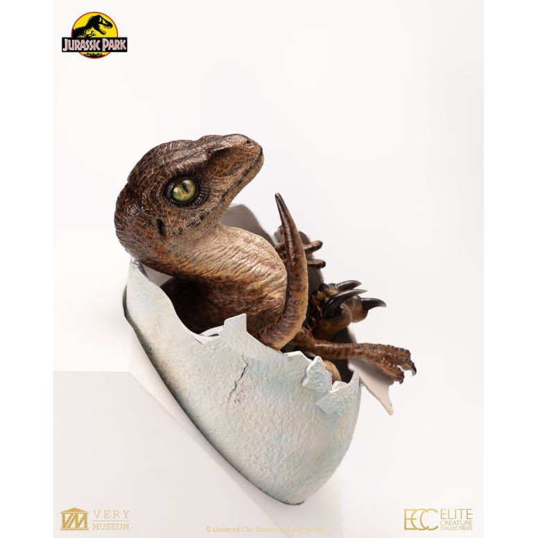 Toynami ECC Elite Creature Collectibles - Uovo di Velociraptor in fase di schiusa 1/1 - Jurassic Park