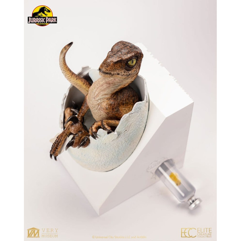 Toynami ECC Elite Creature Collectibles - Uovo di Velociraptor in fase di schiusa 1/1 - Jurassic Park
