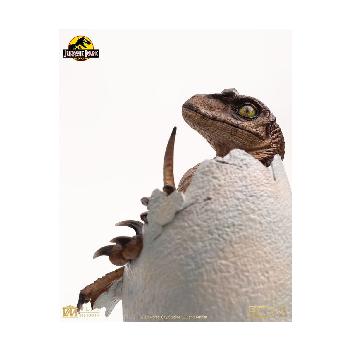 Toynami ECC Elite Creature Collectibles - Uovo di Velociraptor in fase di schiusa 1/1 - Jurassic Park