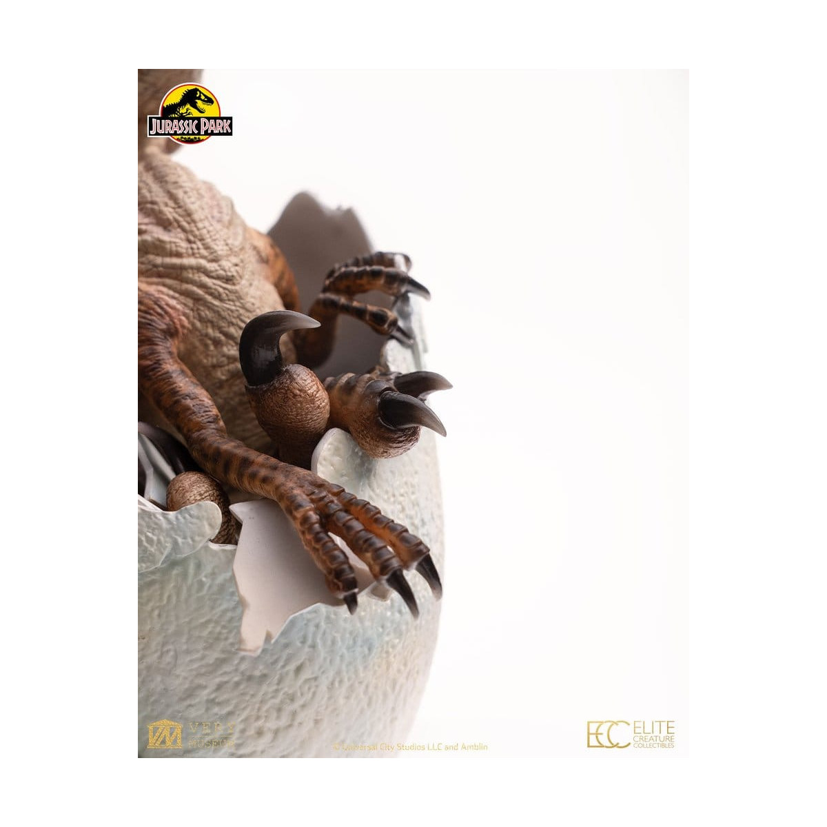 Toynami ECC Elite Creature Collectibles - Uovo di Velociraptor in fase di schiusa 1/1 - Jurassic Park