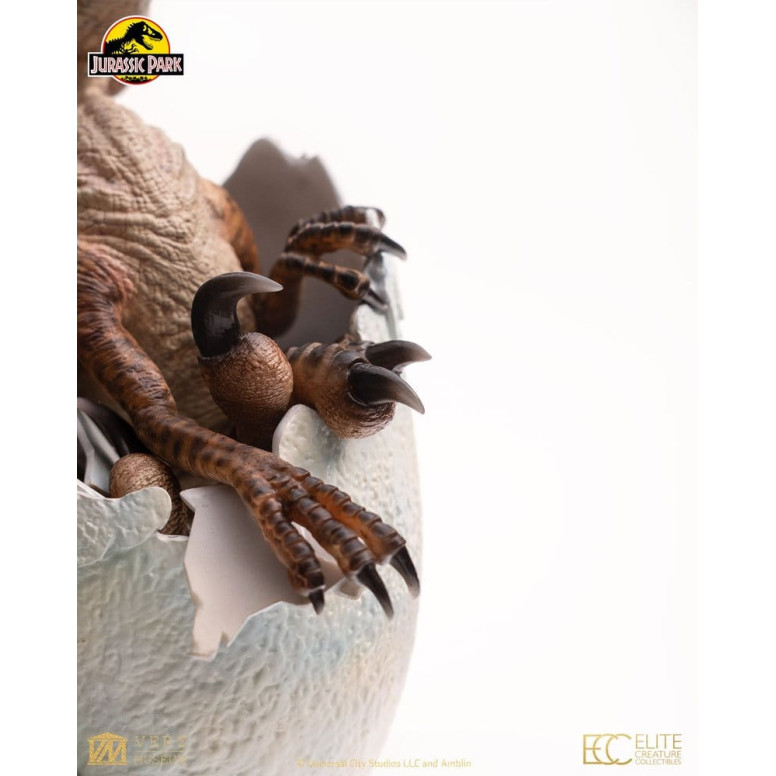 Toynami ECC Elite Creature Collectibles - Uovo di Velociraptor in fase di schiusa 1/1 - Jurassic Park