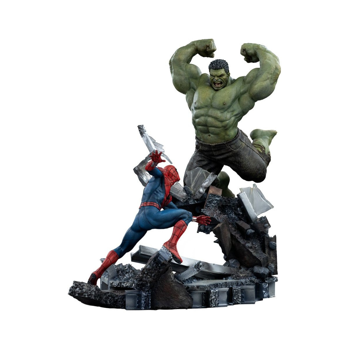 Iron Studios Marvel - Spider-Man contro Hulk e - Spider-Man "Brand New Day" Art, scala 1/10
