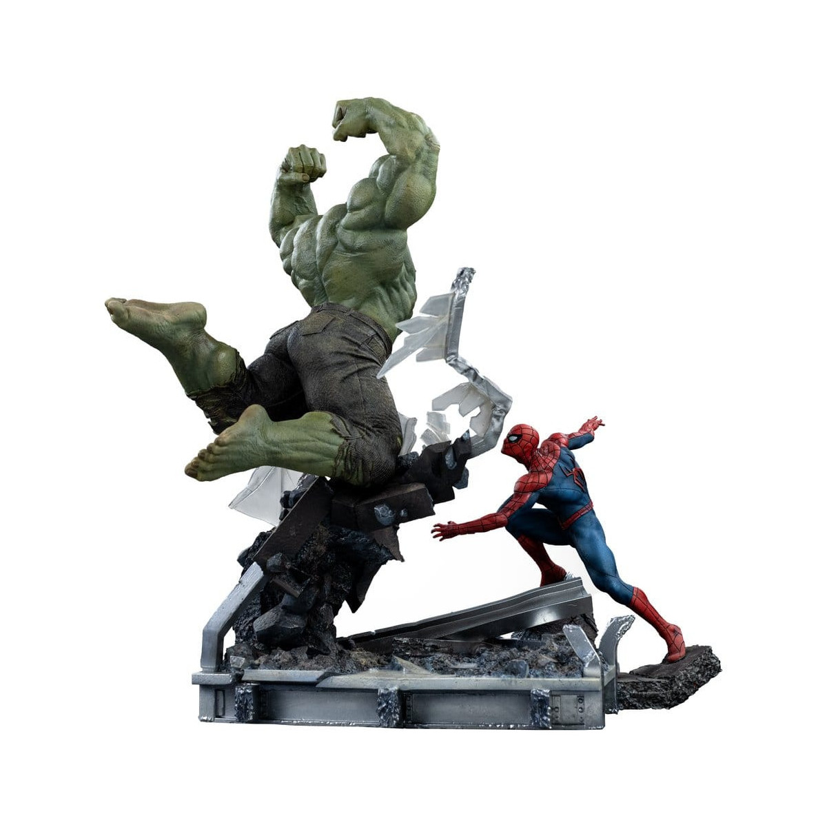 Iron Studios Marvel - Spider-Man contro Hulk e - Spider-Man "Brand New Day" Art, scala 1/10