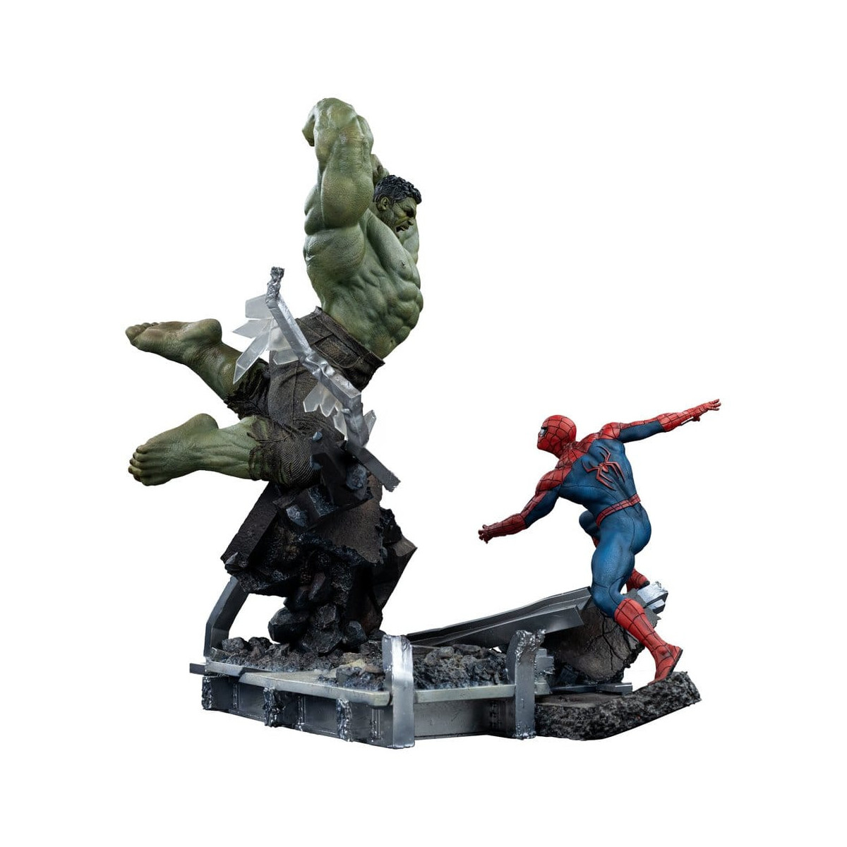 Iron Studios Marvel - Spider-Man contro Hulk e - Spider-Man "Brand New Day" Art, scala 1/10