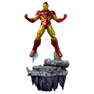 Iron Studios Marvel - Iron Man Deluxe Art Scala 1/10 - Diorama del Guanto dell'Infinito