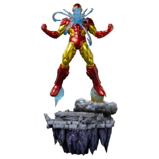 Iron Studios Marvel - Iron Man Deluxe Art Scala 1/10 - Diorama del Guanto dell'Infinito