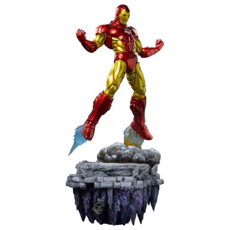 Iron Studios Marvel - Iron Man Deluxe Art Scala 1/10 - Diorama del Guanto dell'Infinito