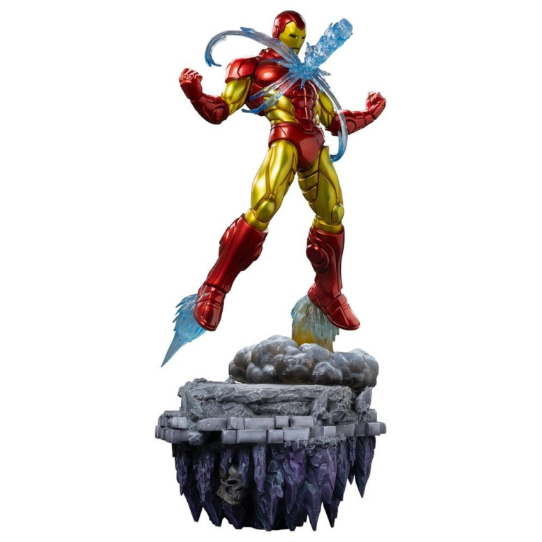 Iron Studios Marvel - Iron Man Deluxe Art Scala 1/10 - Diorama del Guanto dell'Infinito