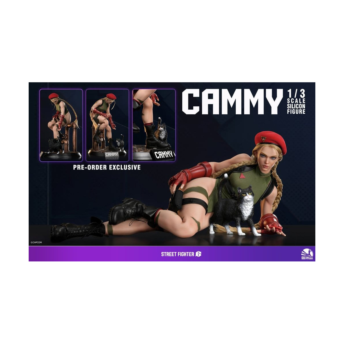 Infinity Studio - Street Fighter 6 - Action figure in silicone CAMMY in scala 1/3
