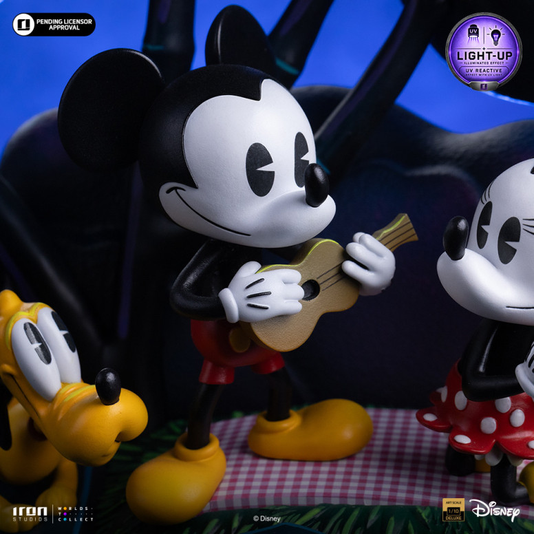 Iron Studios Disney Classics - Topolino, Minnie e Pluto al parco DX Art Scala 1/10
