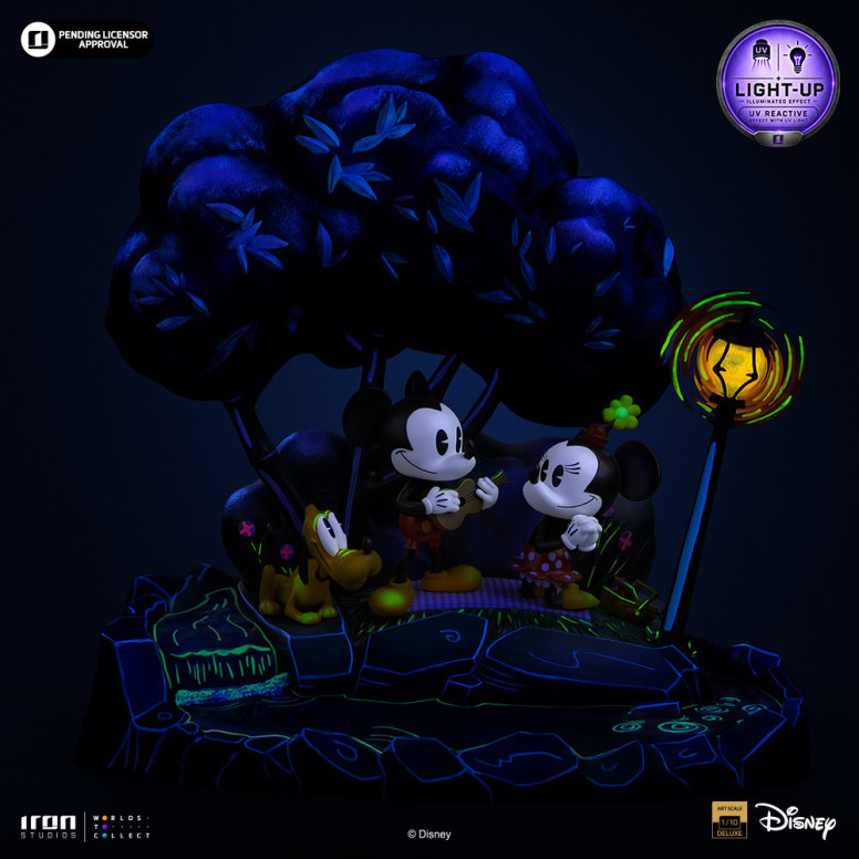 Iron Studios Disney Classics - Topolino, Minnie e Pluto al parco DX Art Scala 1/10