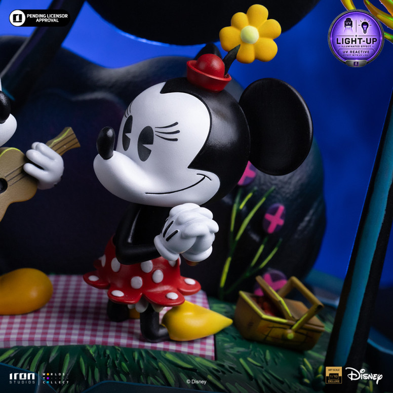 Iron Studios Disney Classics - Topolino, Minnie e Pluto al parco DX Art Scala 1/10