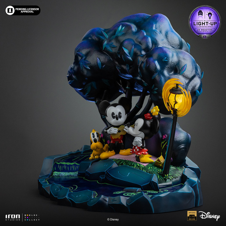 Iron Studios Disney Classics - Topolino, Minnie e Pluto al parco DX Art Scala 1/10