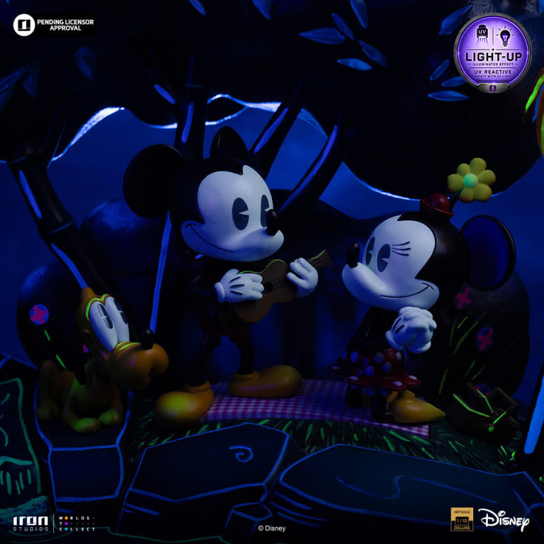 Iron Studios Disney Classics - Topolino, Minnie e Pluto al parco DX Art Scala 1/10