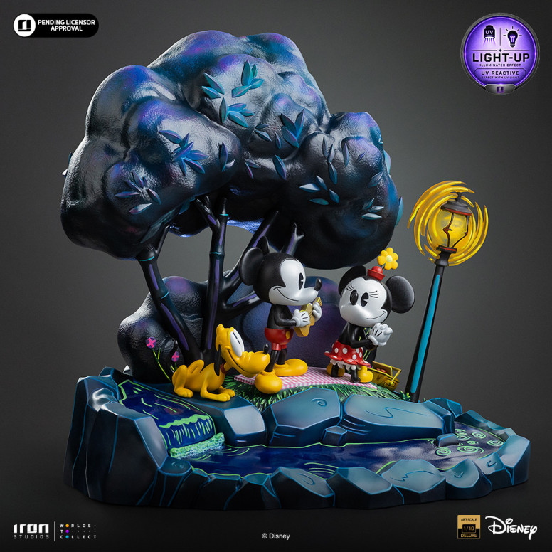 Iron Studios Disney Classics - Topolino, Minnie e Pluto al parco DX Art Scala 1/10