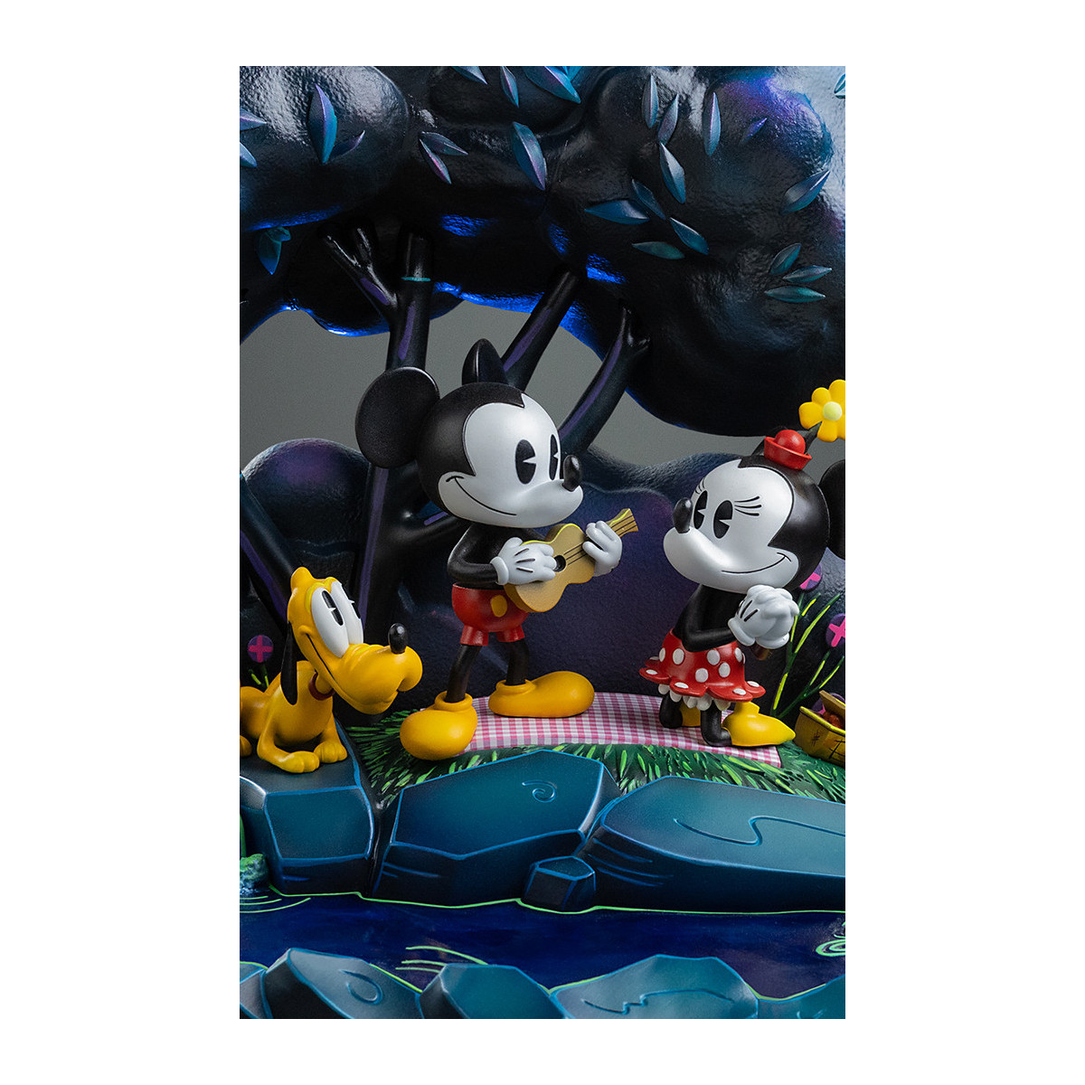 Iron Studios Disney Classics - Topolino, Minnie e Pluto al parco DX Art Scala 1/10