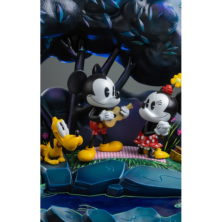 Iron Studios Disney Classics - Topolino, Minnie e Pluto al parco DX Art Scala 1/10