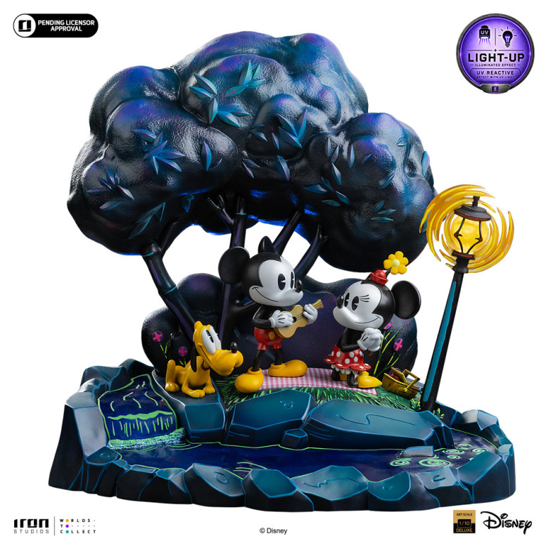 Iron Studios Disney Classics - Topolino, Minnie e Pluto al parco DX Art Scala 1/10