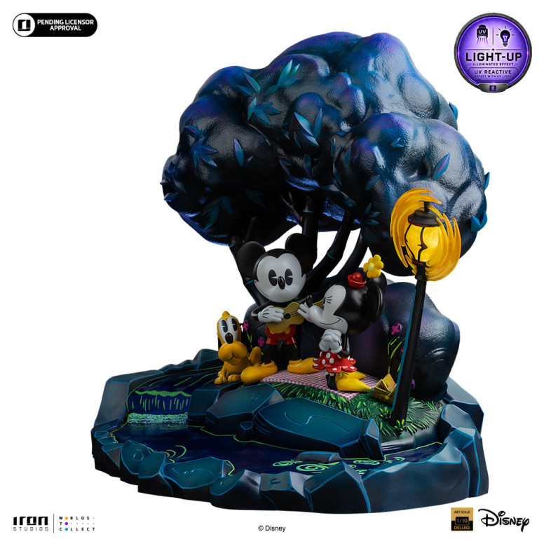 Iron Studios Disney Classics - Topolino, Minnie e Pluto al parco DX Art Scala 1/10