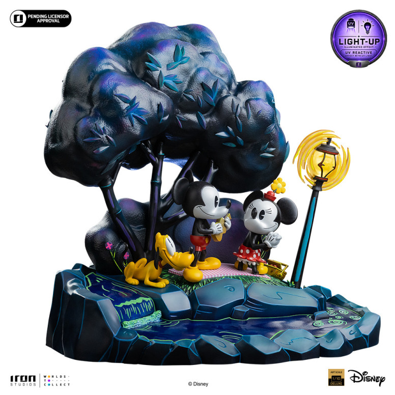 Iron Studios Disney Classics - Topolino, Minnie e Pluto al parco DX Art Scala 1/10