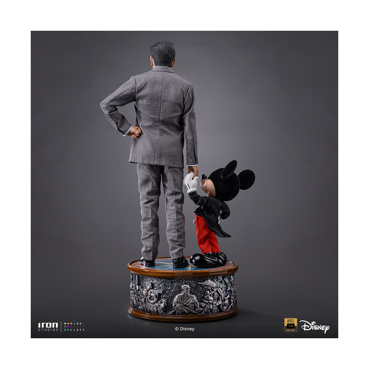 Iron Studios Disney Classics - Walt Disney & Topolino Mouse Legacy Replica 1/4