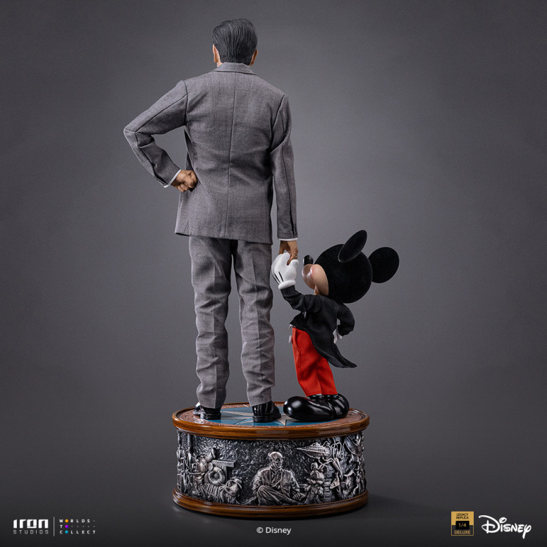 Iron Studios Disney Classics - Walt Disney & Topolino Mouse Legacy Replica 1/4