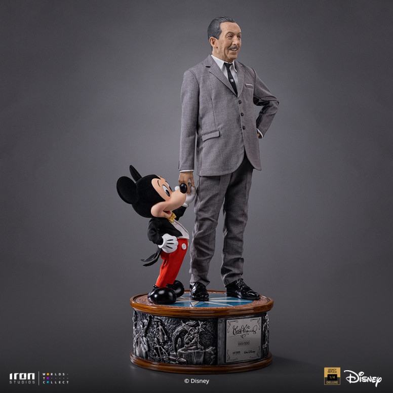 Iron Studios Disney Classics - Walt Disney & Topolino Mouse Legacy Replica 1/4
