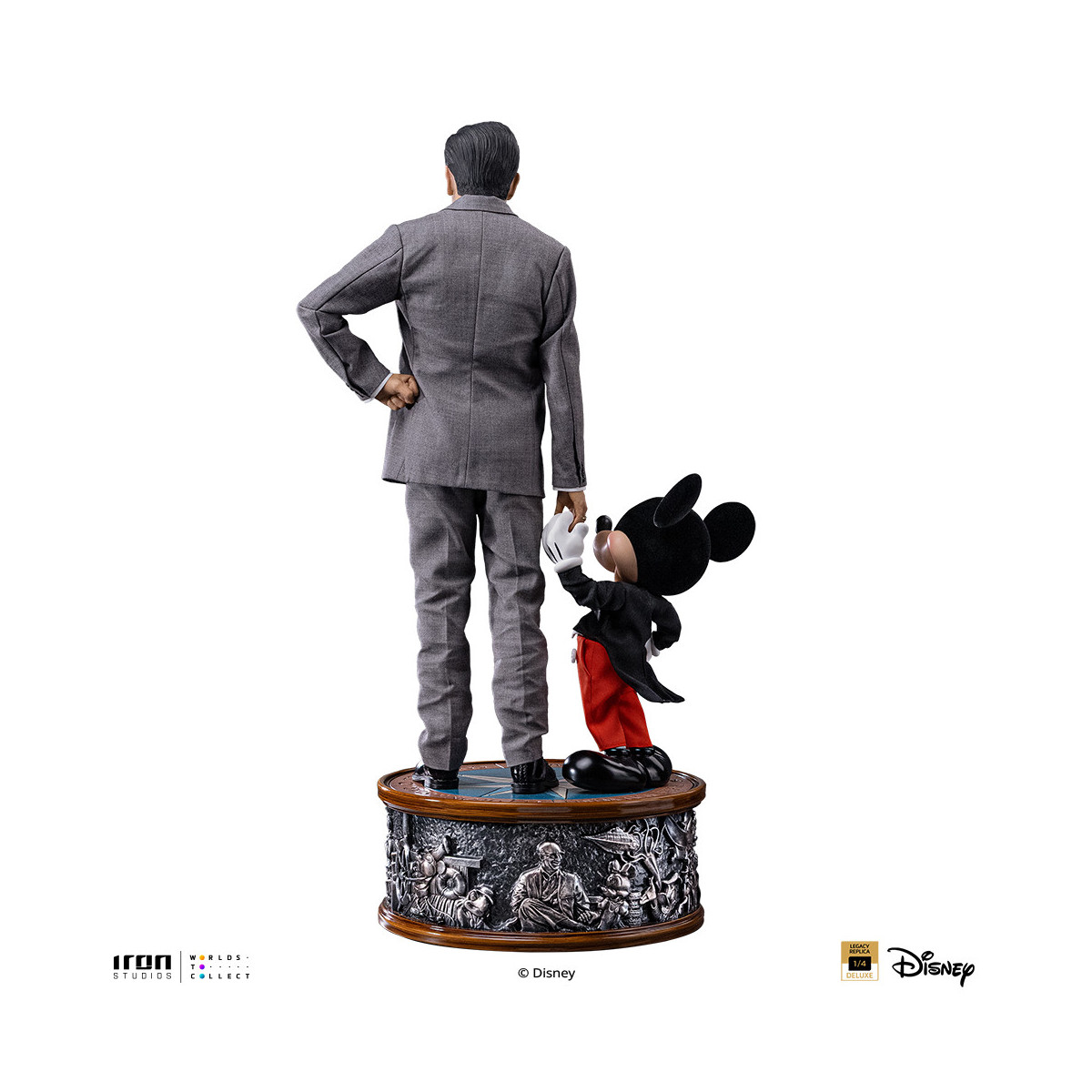 Iron Studios Disney Classics - Walt Disney & Topolino Mouse Legacy Replica 1/4
