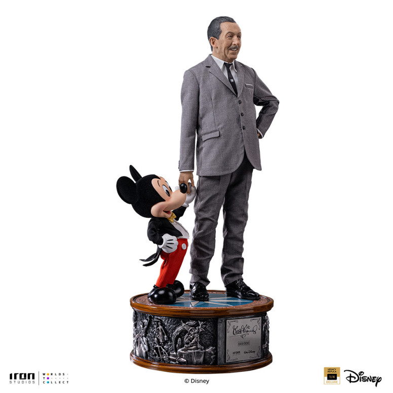 Iron Studios Disney Classics - Walt Disney & Topolino Mouse Legacy Replica 1/4