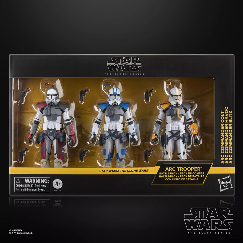 Star Wars The Black Series - ARC Trooper Battle Pack (Colt, Havoc, Blitz) - The Clone Wars