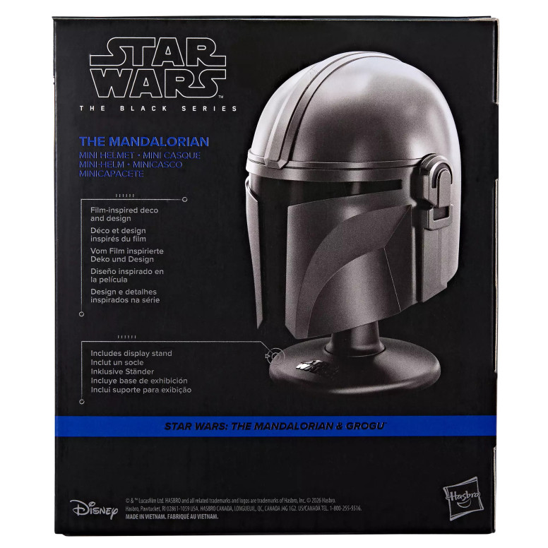 Hasbro Star Wars The Black Series: mini casco di *The Mandalorian*