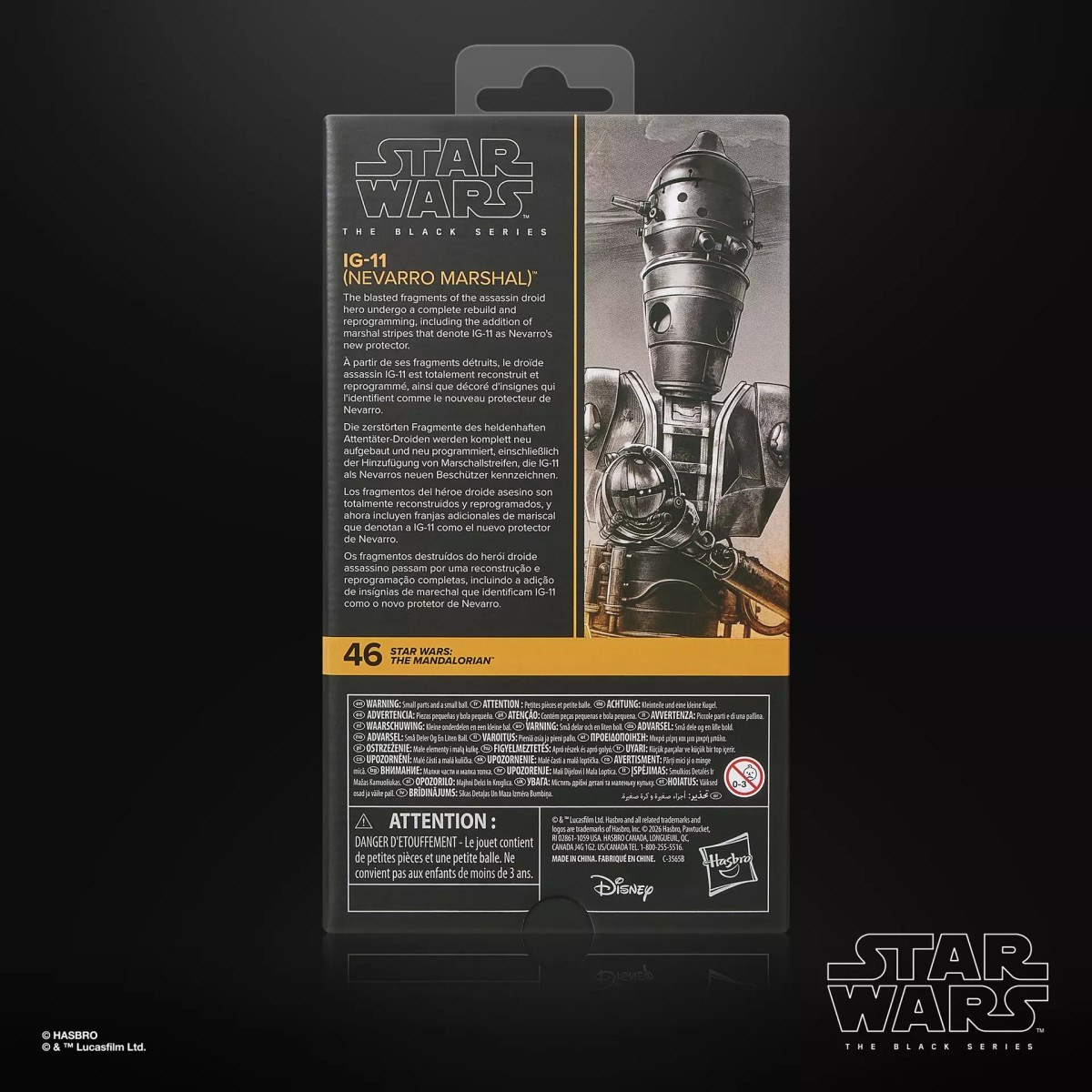 Hasbro Star Wars The Black Series - IGG-11 (Maresciallo di Nevarro) - The Mandalorian & Grogu