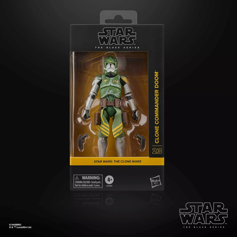 Star Wars The Black Series - Il comandante dei cloni Doom - The Clone Wars