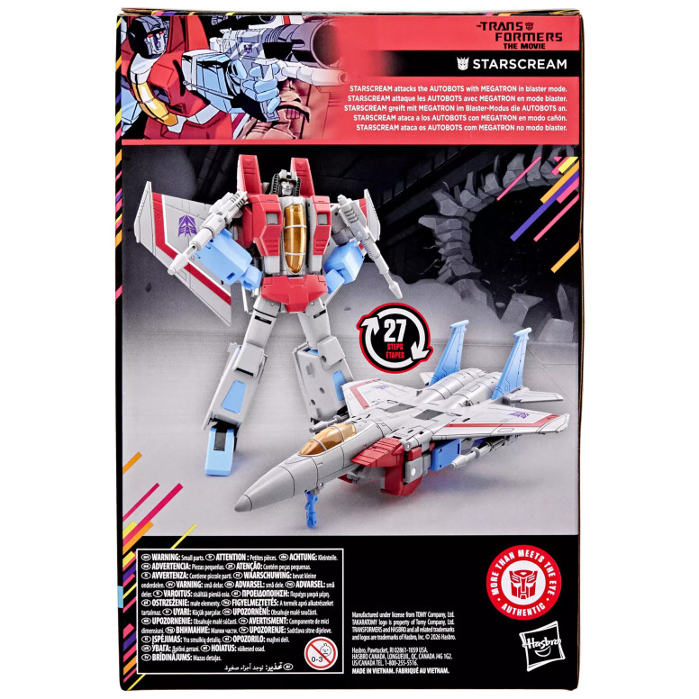 Hasbro - Transformers The Movie - STARSCREAM Classe Voyager - Collezione Studio Series MTMTE